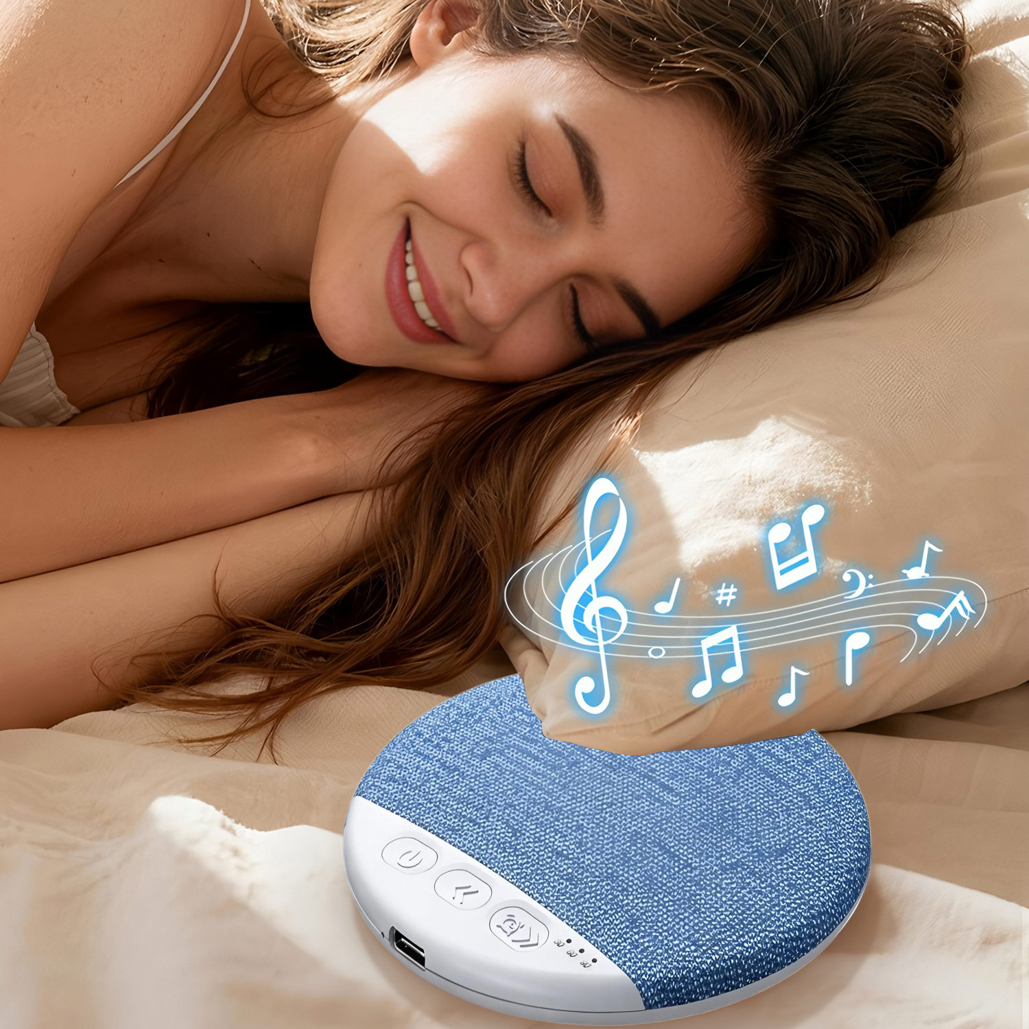Home Improvement Music - Haut-parleur sous oreiller Bluetooth sans fil,