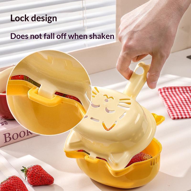 Sink Drain Strainer - Panier de nettoyage et d'égouttage 2-en-1