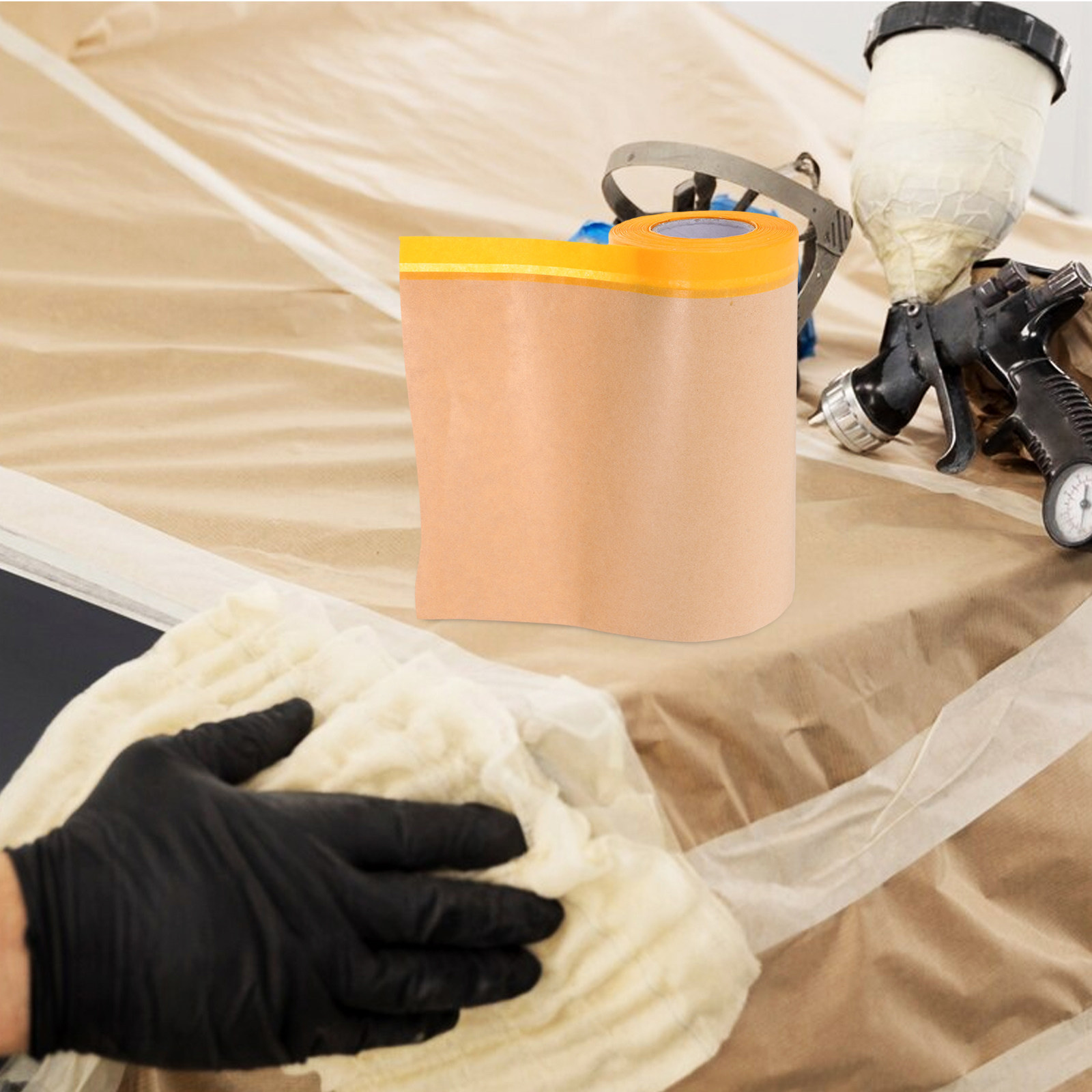 Home Improvement Cars - Papier de masquage pré-adhésif robuste pour