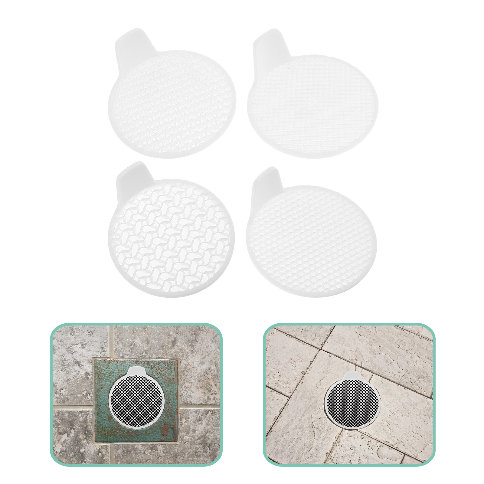 Sink Drain Strainer - Lot de 4 filtres à cheveux