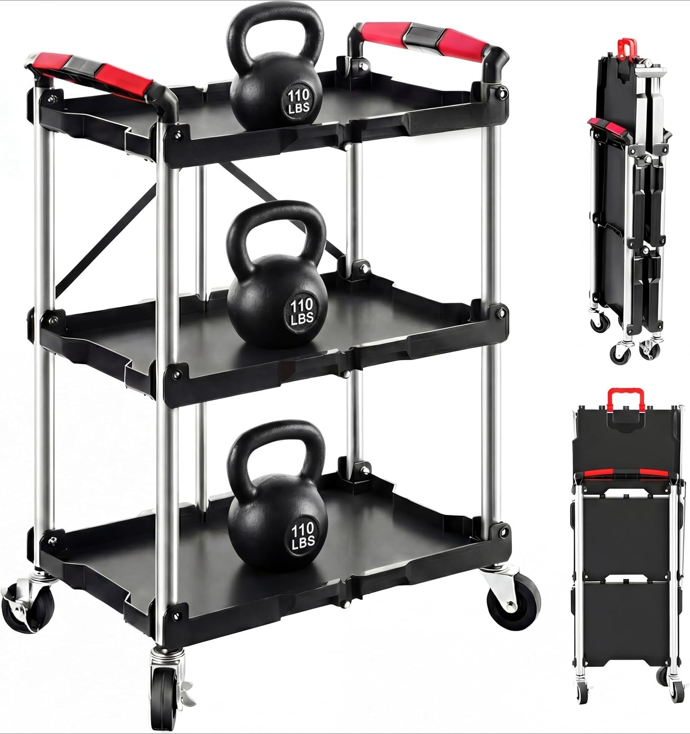 Home Improvement House - Chariot de service pliable à 3