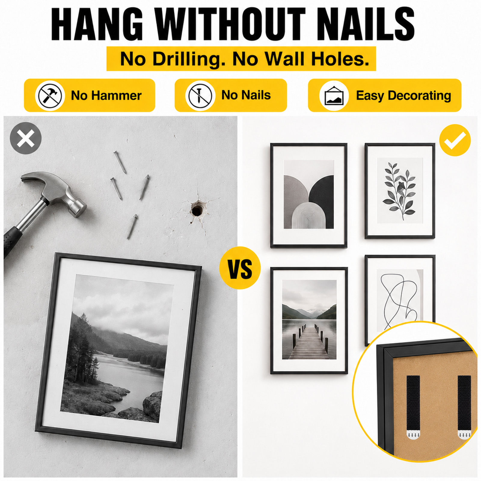 Bandes de fixation pour photos - Picture Hanging Strip avis et prix