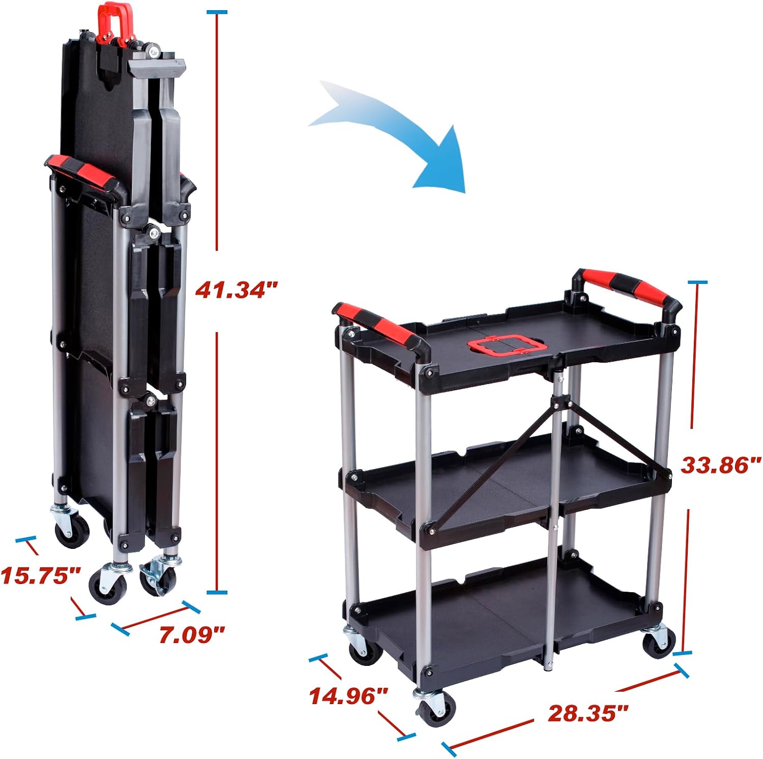 Chariot de service pliable à 3 - Home Improvement House avis et prix